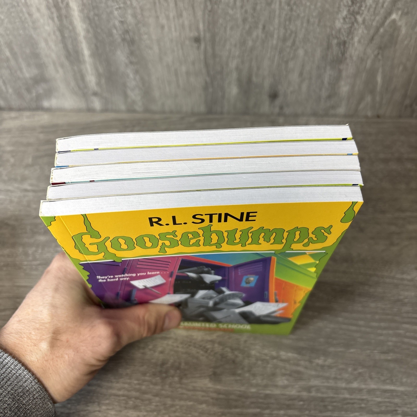 Goosebumps Fear Limited Edition Collectible Tin ORANGE 5 Book All First Printing