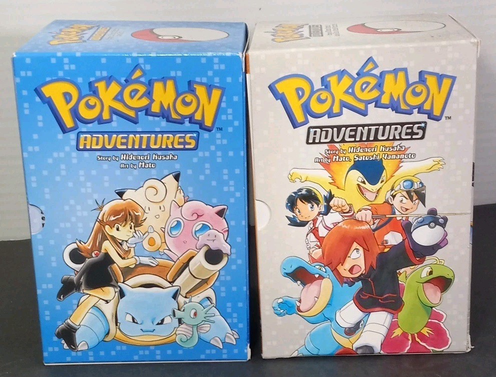 Pokémon Adventures Vol: 1-7 R&B/8-14 G&S VIZ Hidenori Kusaka PB Box Sets