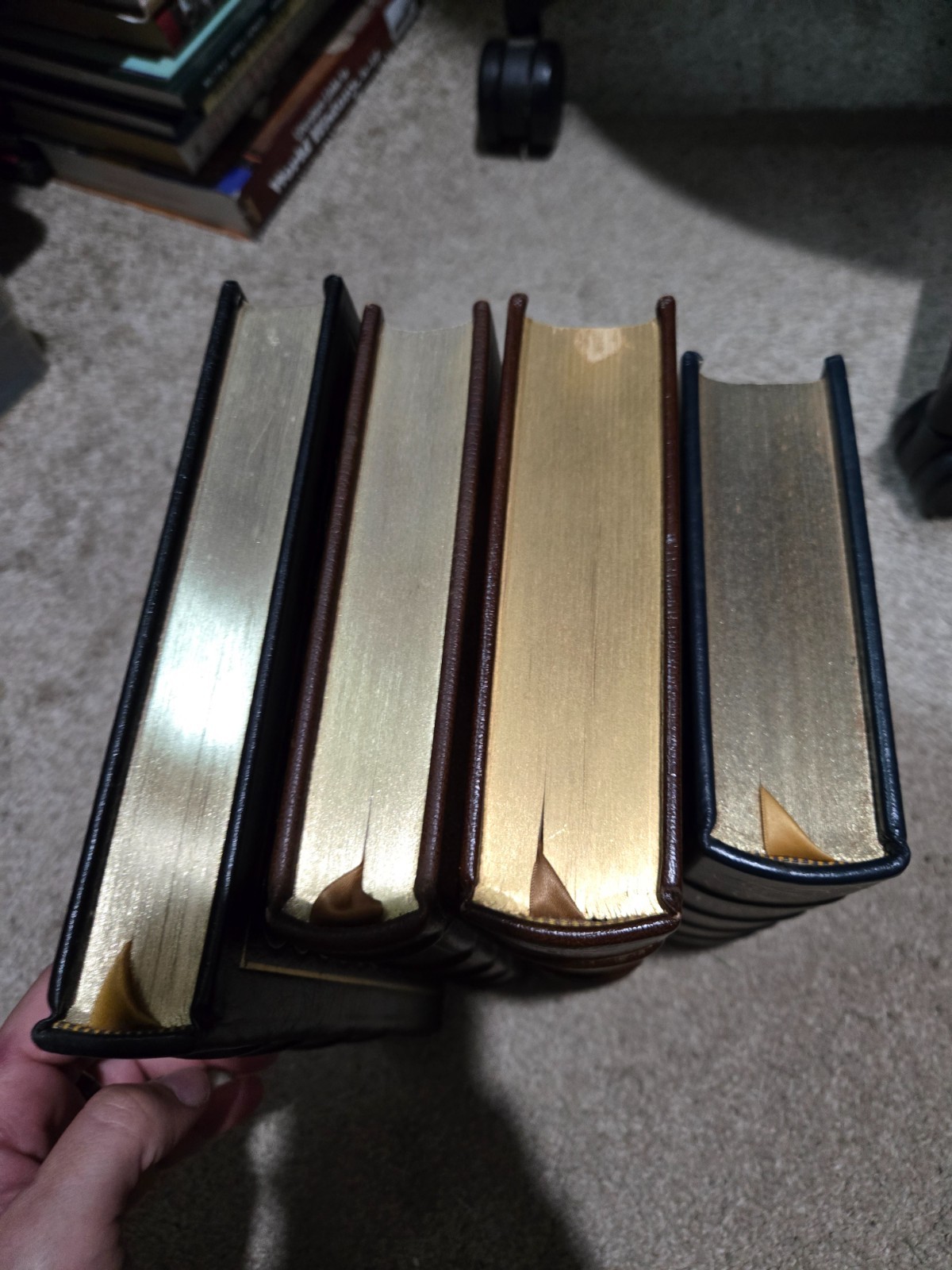 The Easton Press Lot of 4 Books – Descent of Man The Federalist Canterbury Tales