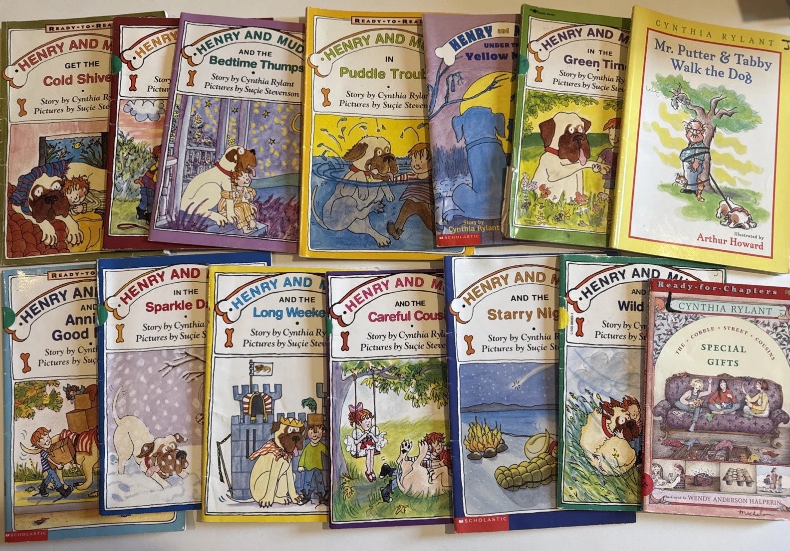Lot of 12 Henry And Mudge Books By Cynthia Rylant Collection Set + 2 Other Books