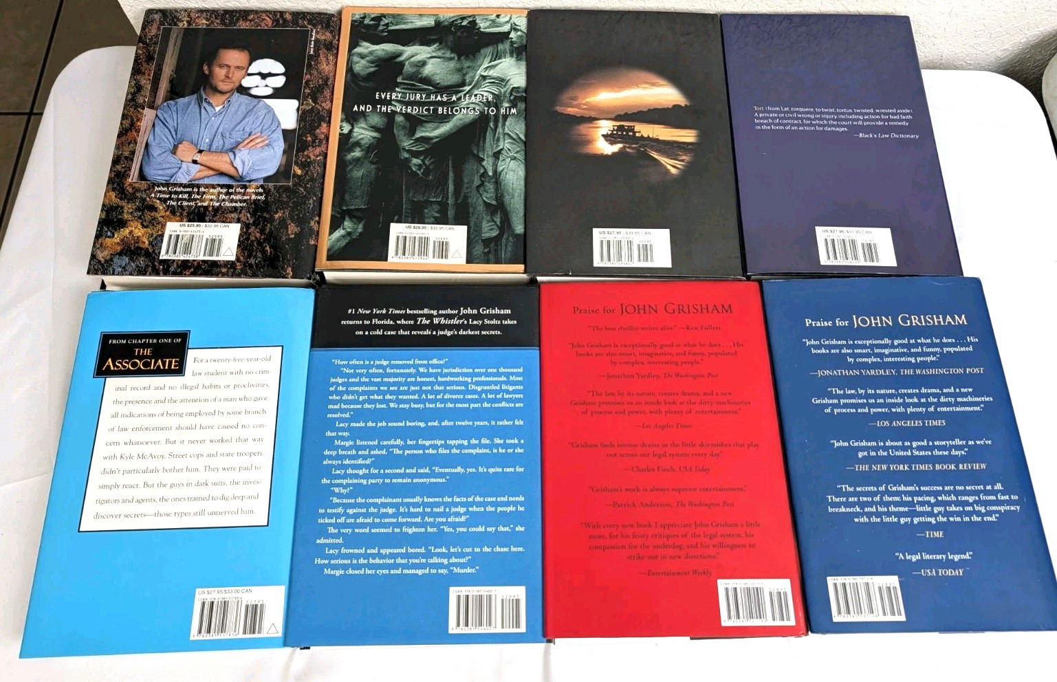 John Grisham Hardcover Mixed Lot (18) Some 1st Edition Thriller Crime
