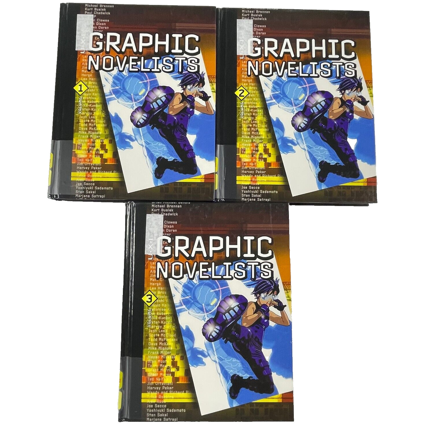 3 vol. U•X•L Graphic Novelists 2007 Will Eisner Neil Gaiman Alan Moore Alex Ross