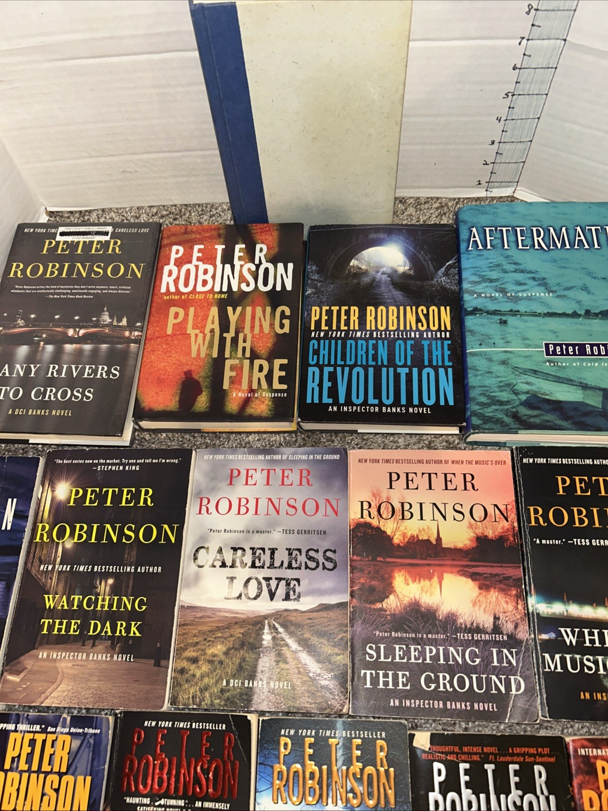 Huge Lot (25) Peter Robinson Books Inspector Banks Hardback & Paperback