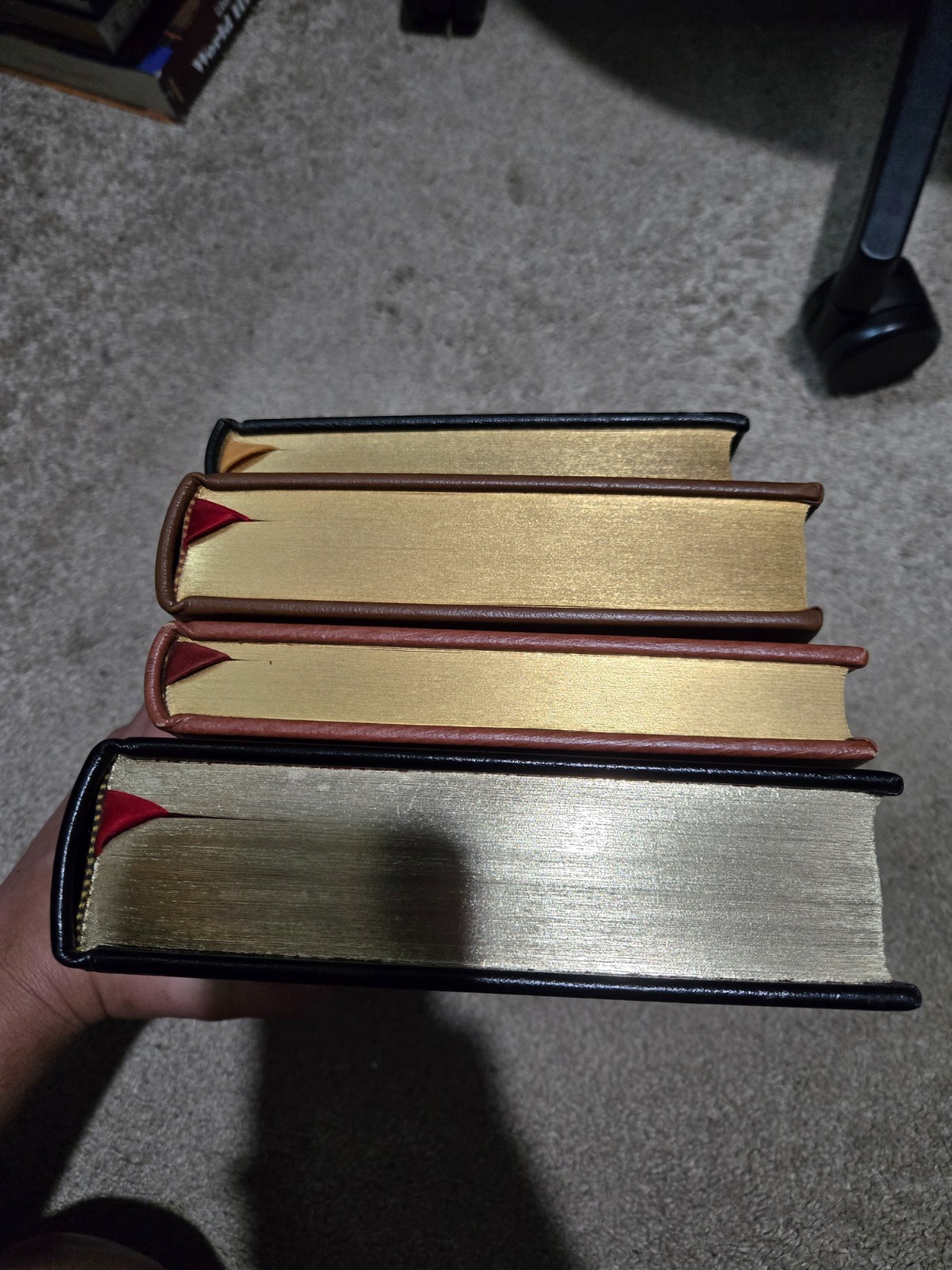 The Easton Press Lot of 4 Books – Origin of Species Red Badge of Courage Last of