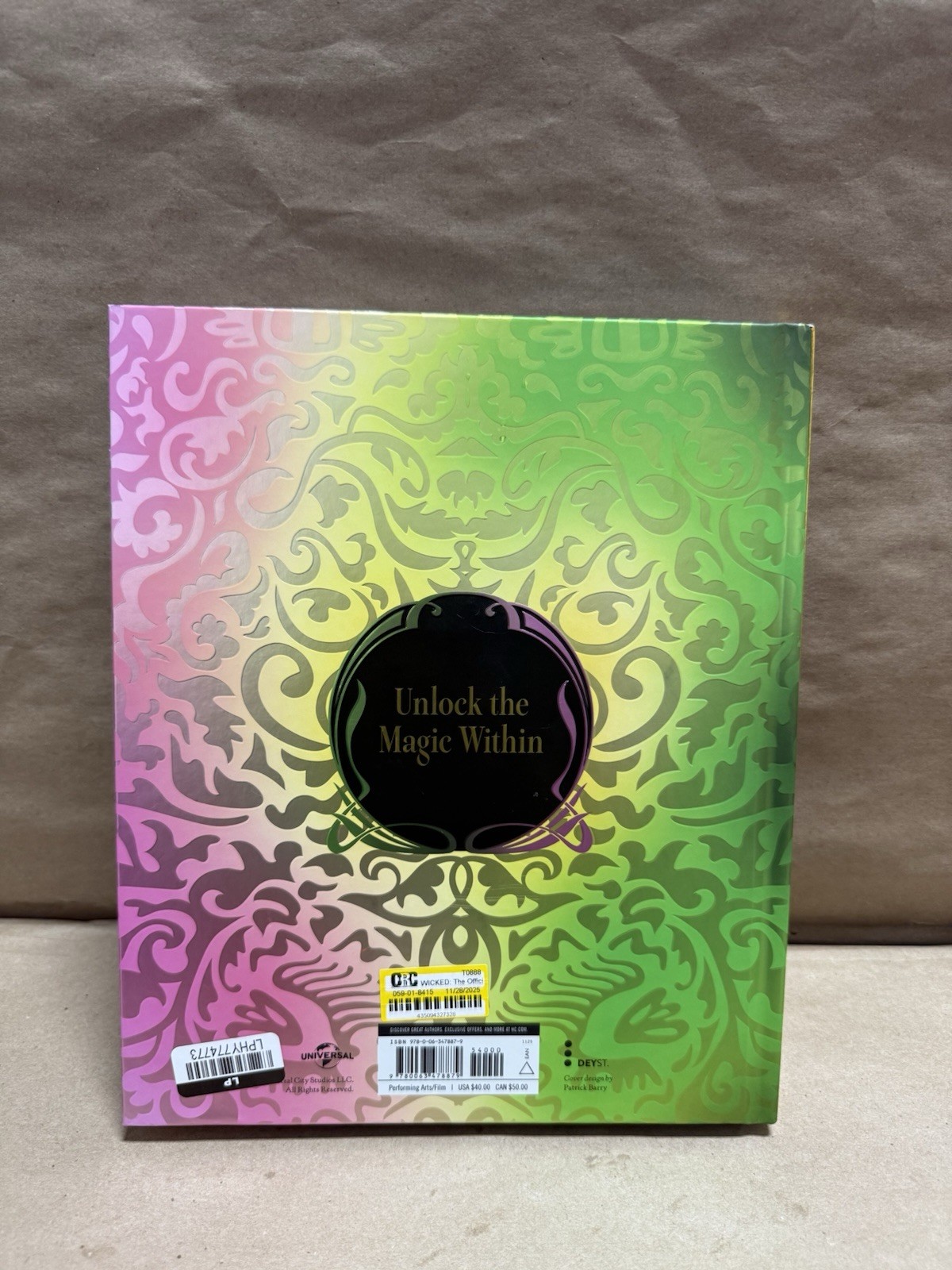 Wicked- Official Visual Companion SE Hardcover SEE DESCRIPTION