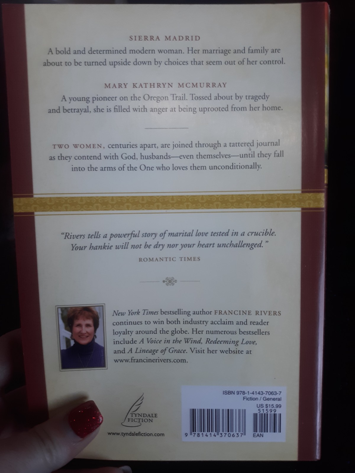 The Scarlet Thread by Francine Rivers (2012, Trade Paperback) 448 pages. New!