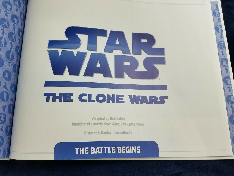 Star Wars the Clone Wars the battle begins hardback children’s book 11 by 8.5 in