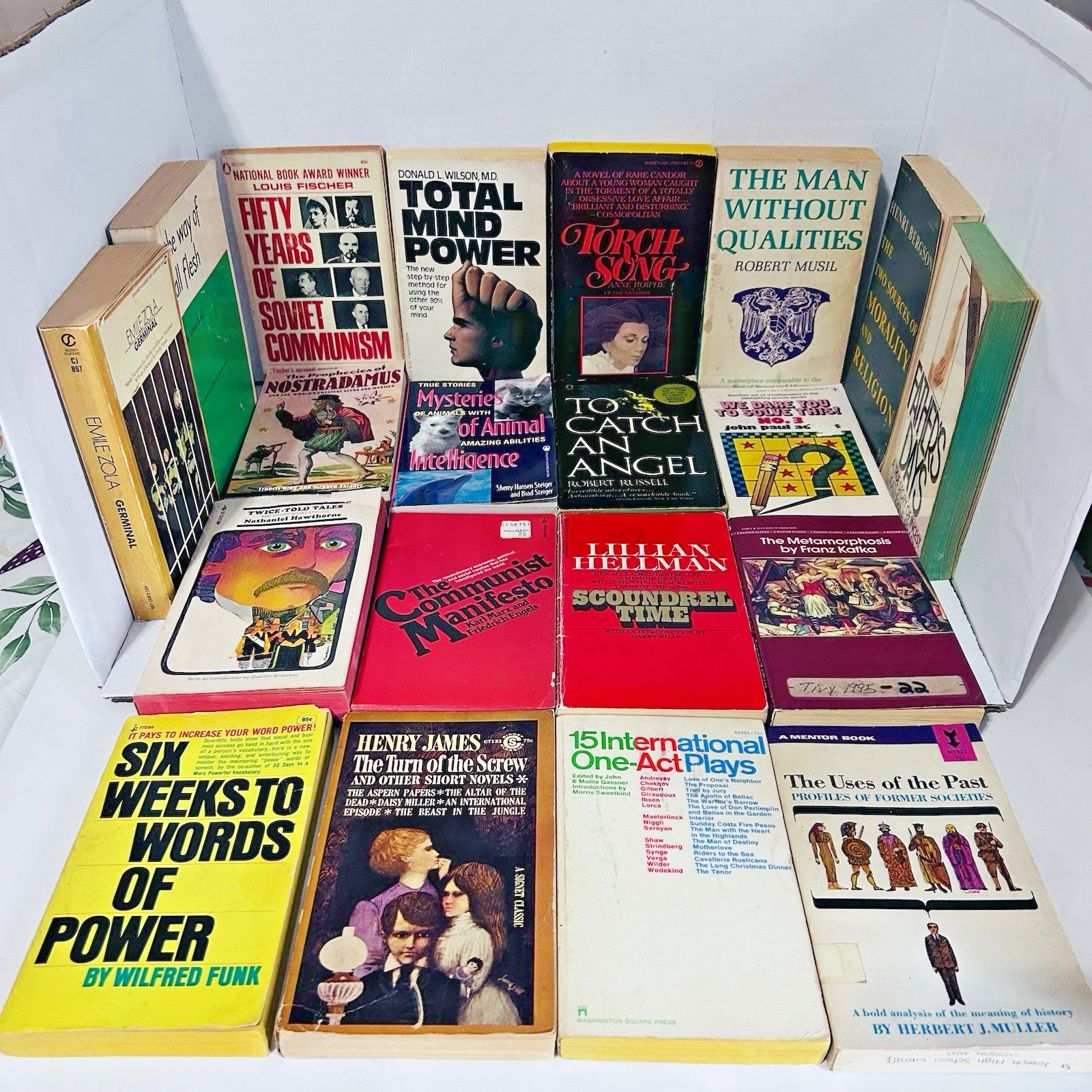 HUGE Book Lot of 60 Vintage Mixed Paperback Books