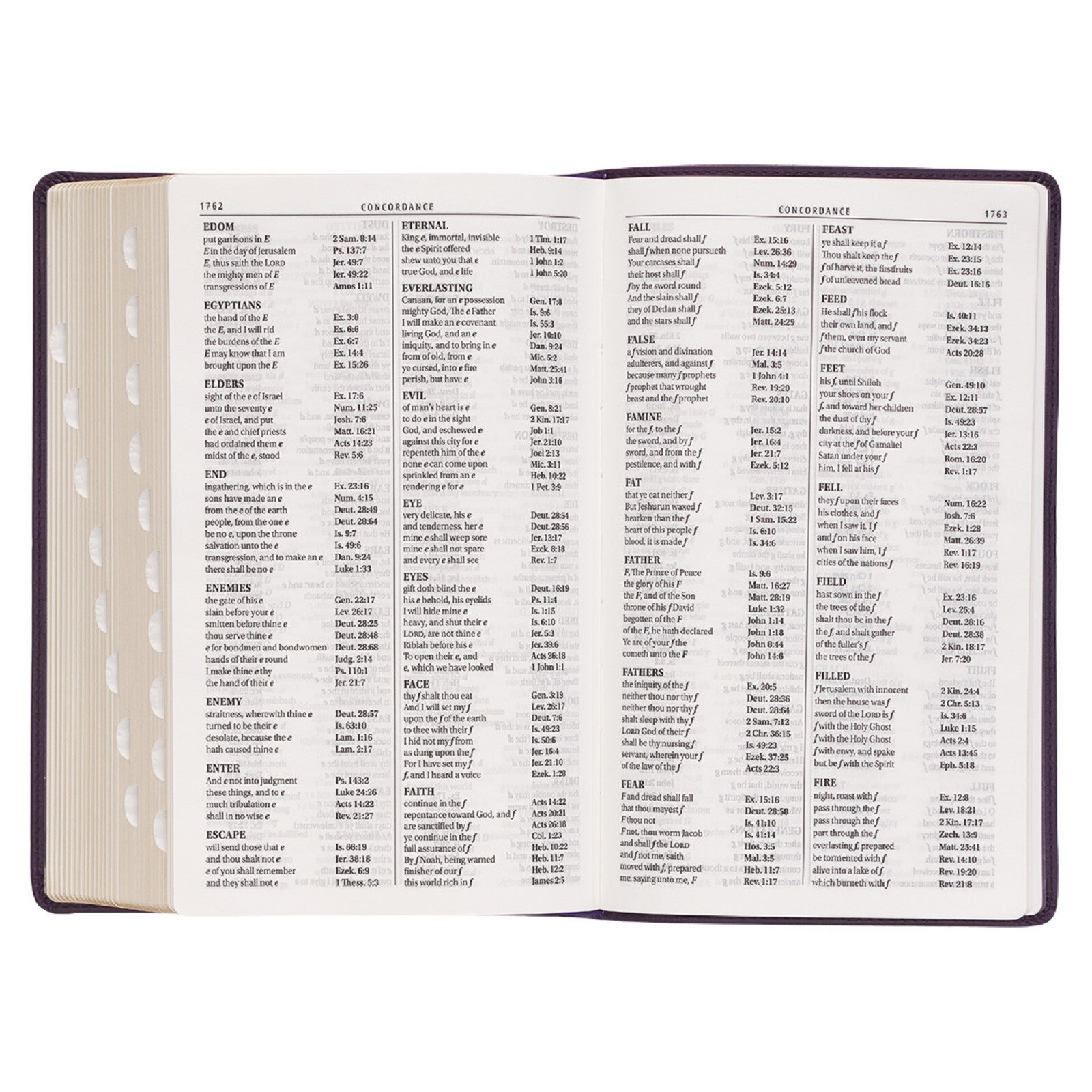 KJV Bible Giant Print 14 Point Purple Thumb Index BRAND NEW in Shrink Wrap!!!
