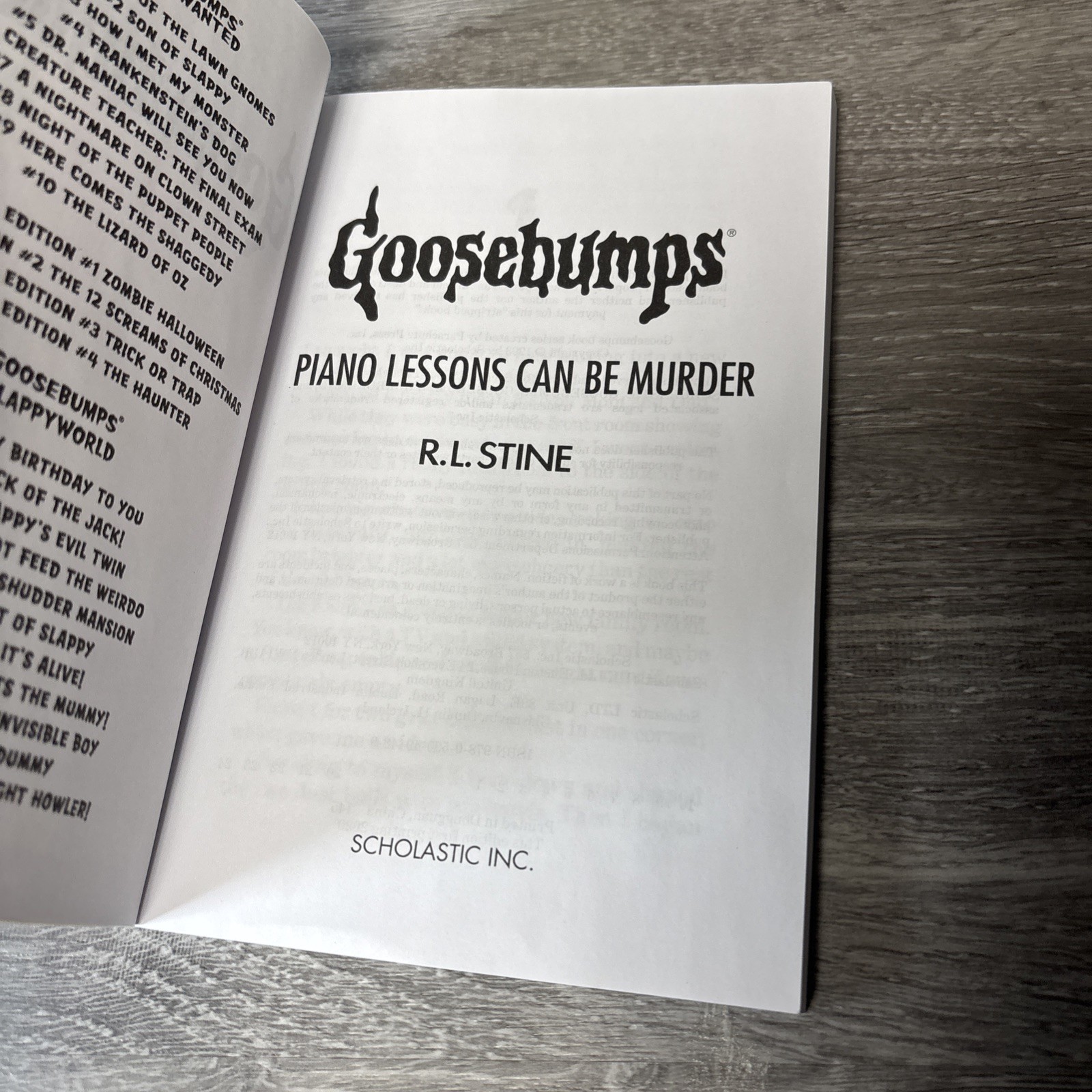 Goosebumps Fear Limited Edition Collectible Tin ORANGE 5 Book All First Printing
