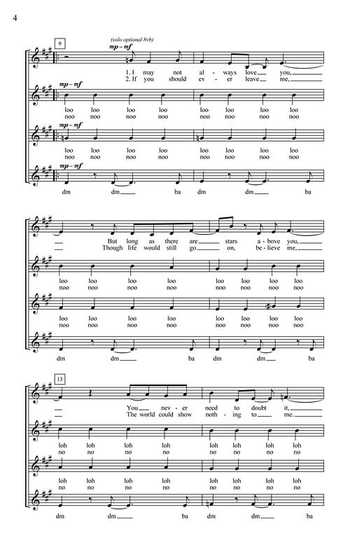 God Only Knows SSAA a cappella Brian Wilson