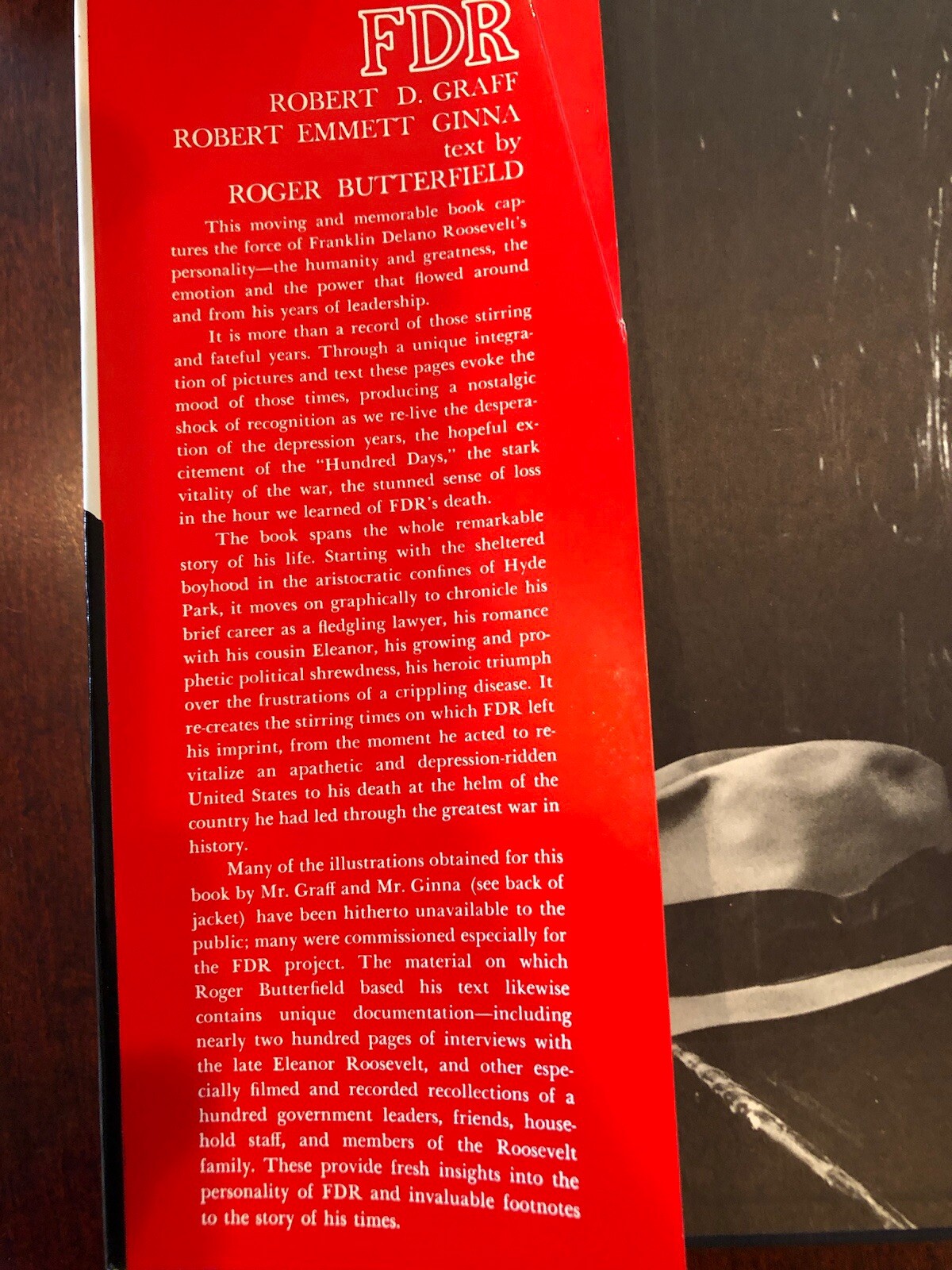F D R (1963 1st Edition Hardcover) By Robert D. Graff & Robert Emmett Gonna