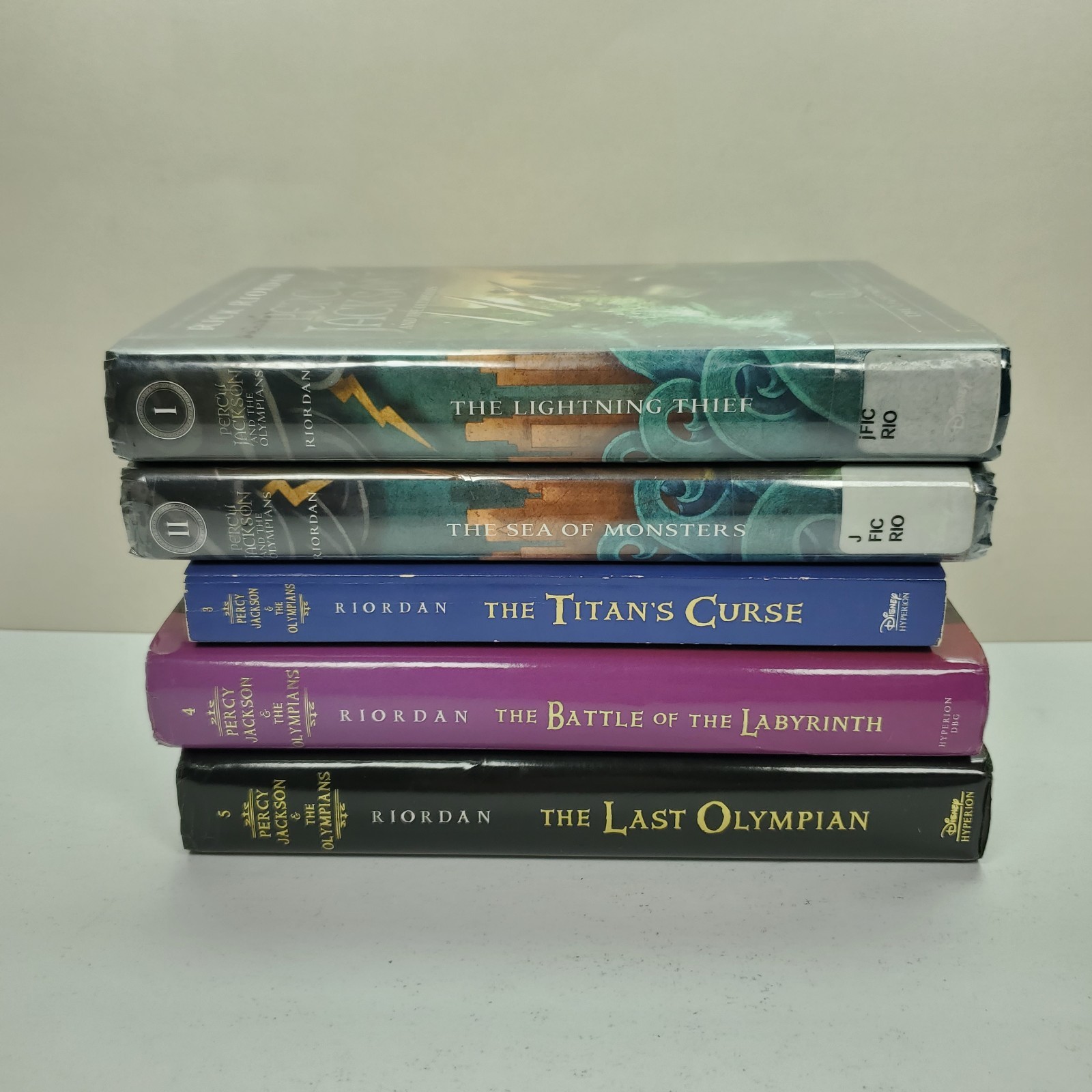 Percy Jackson and The Olympians HC & PB Complete Set # 1-5 Lot