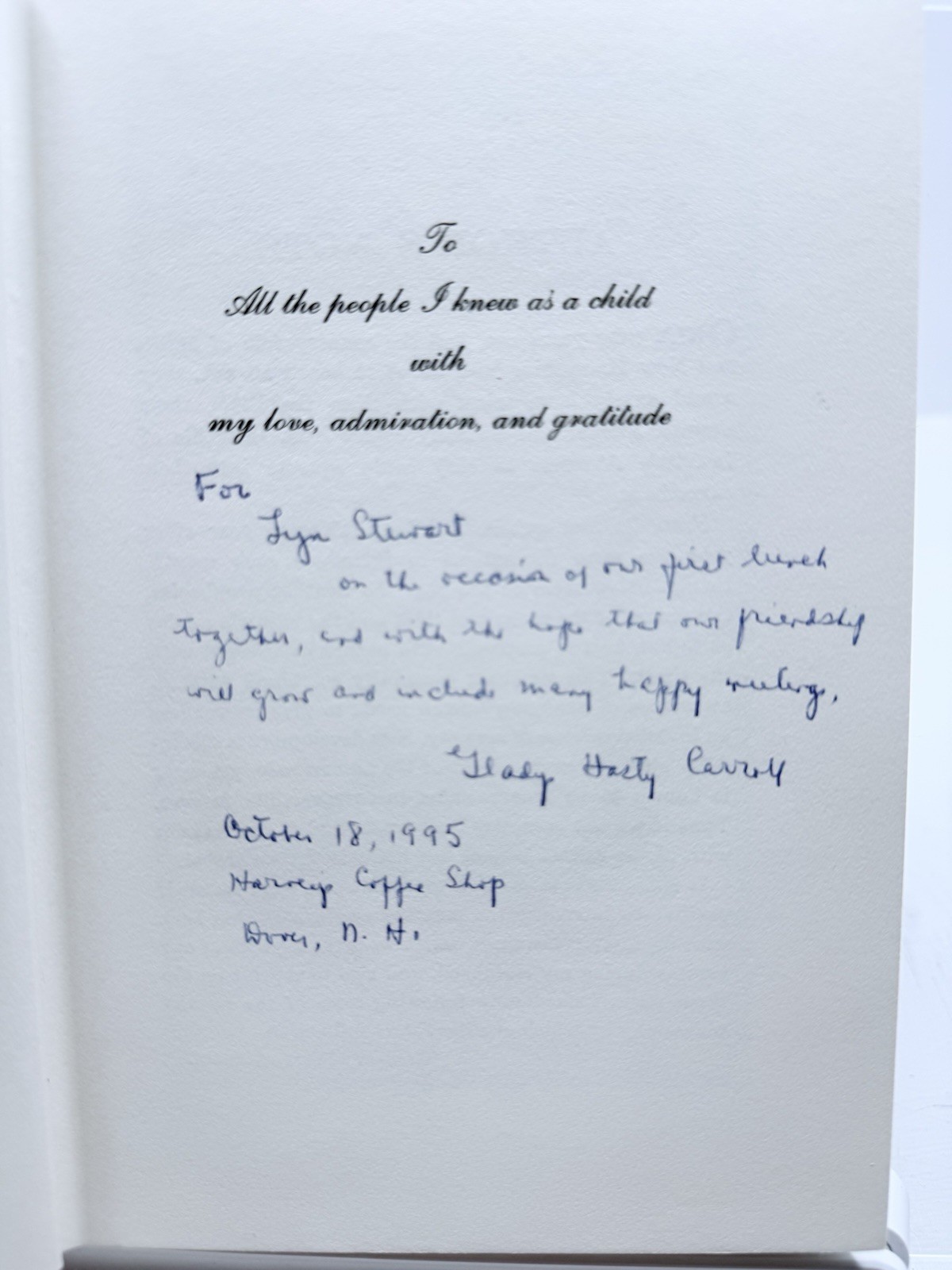 Only Fifty Years Ago Gladys Hasty Carroll Signed 1962 First HC DJ Maine