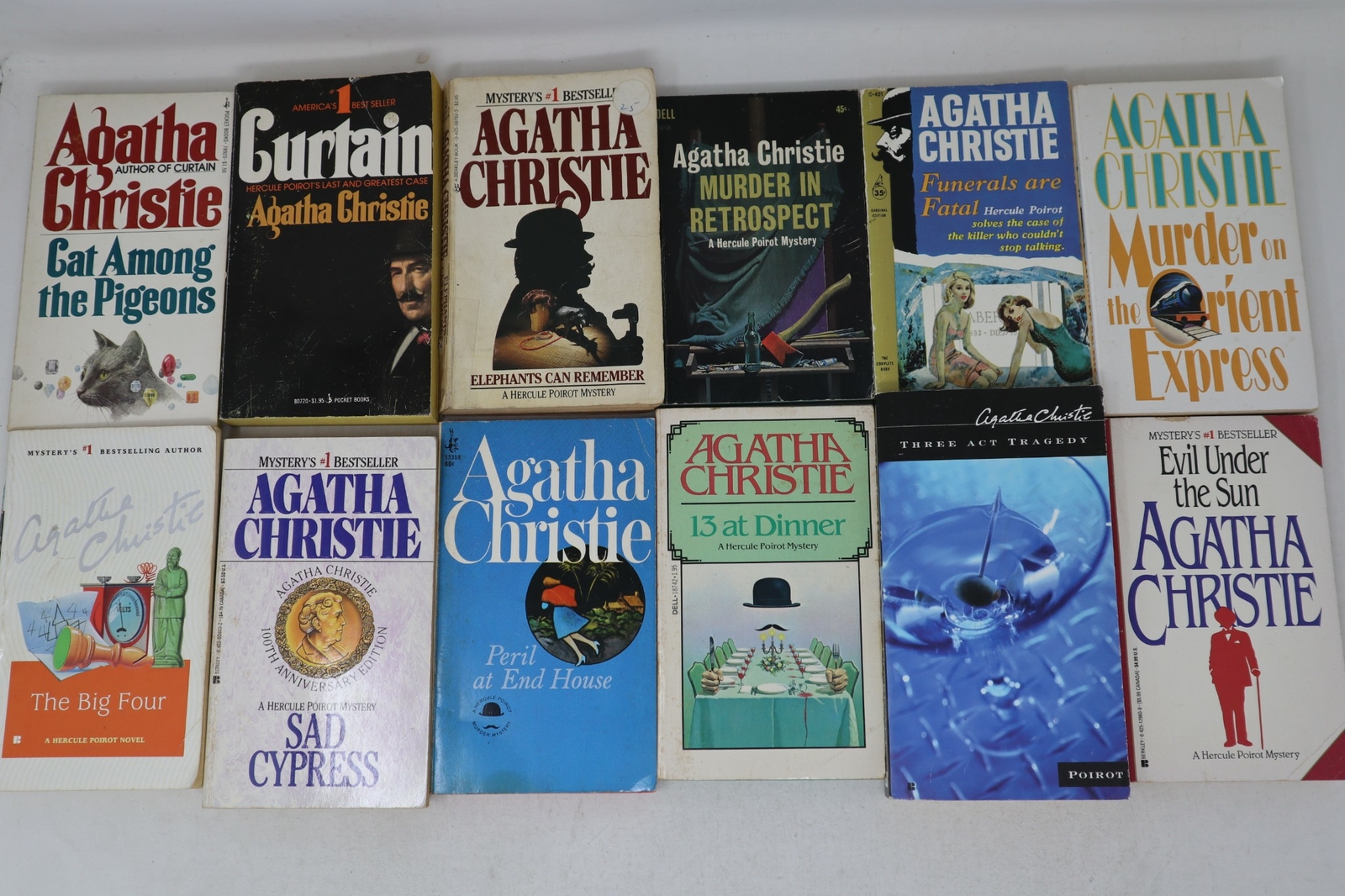 Lot Of 5 Agatha Christie Mystery Paperback *Random Mix* Books Free Shipping