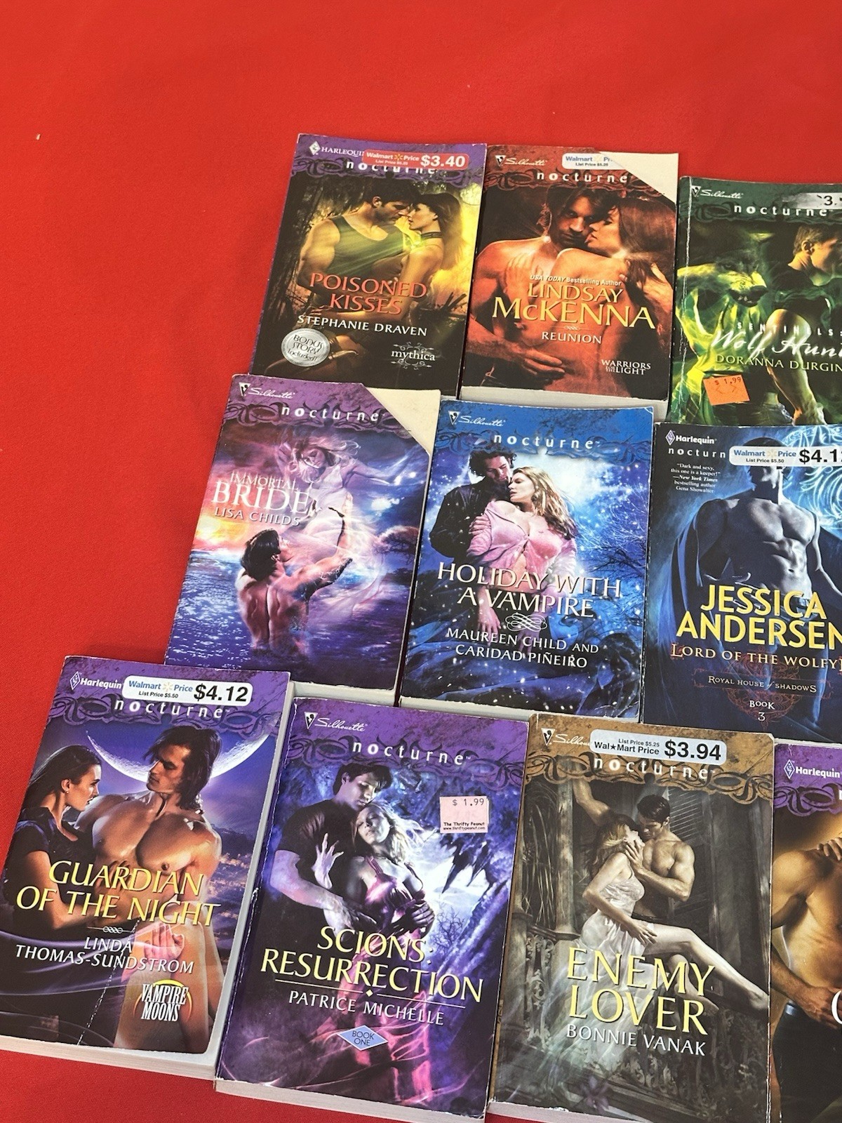 Nocturne Fantasy Romance Novels Lot Of 13 Various Authors