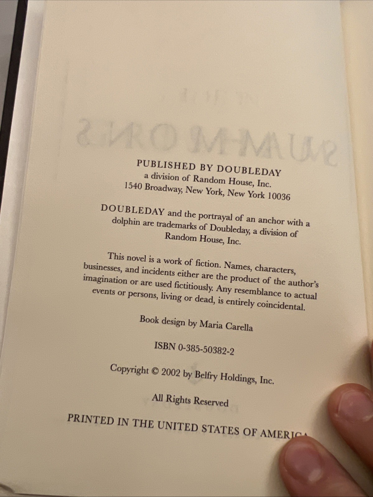The Summons by Grisham, John