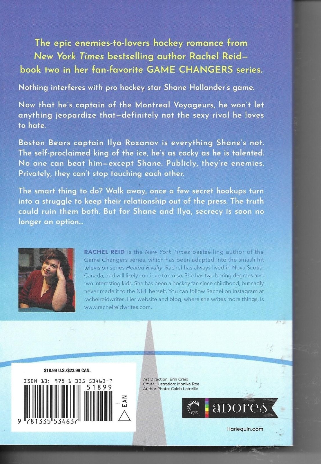 Heated Rivalry by Rachel Reid 2023 Softcover Gay Hockey Shane & Ilya
