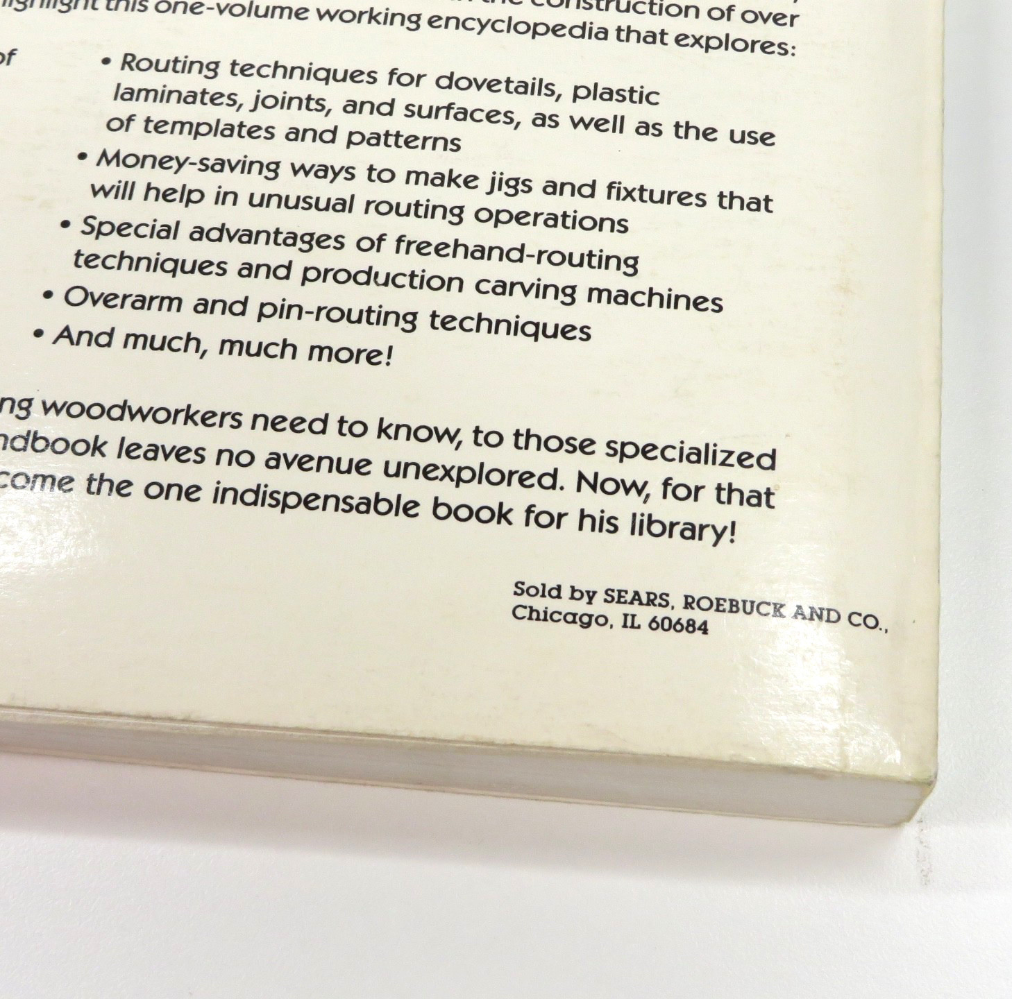 Sears Craftsman Router Handbook Special Edition Book 1984 Vintage Woodworking
