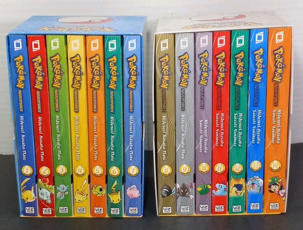 Pokémon Adventures Vol: 1-7 R&B/8-14 G&S VIZ Hidenori Kusaka PB Box Sets