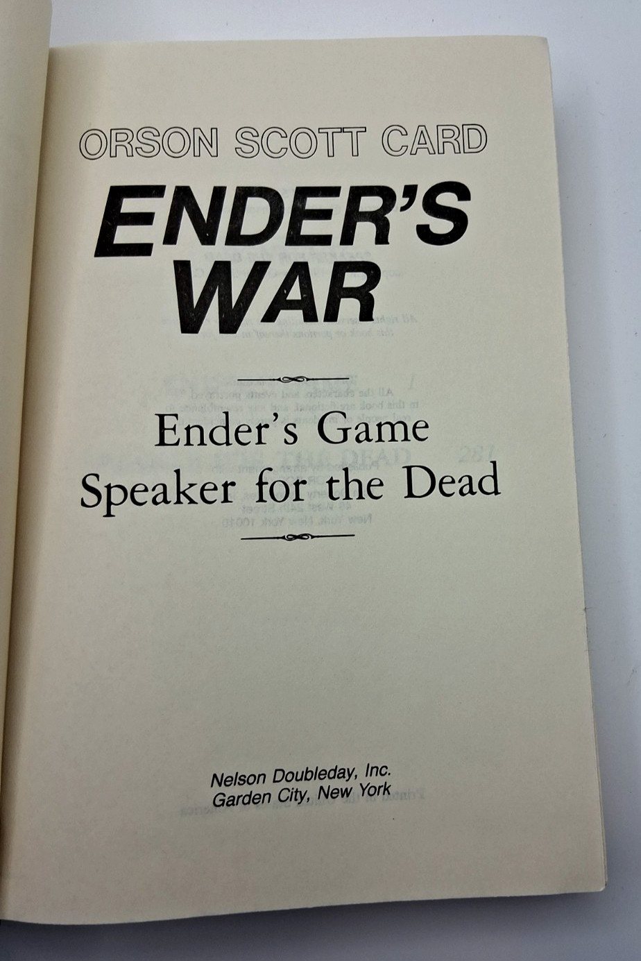 SIGNED! Ender’s War by Orson Scott Card w/ENDER’S WAR Expanded Version BCE HC DJ