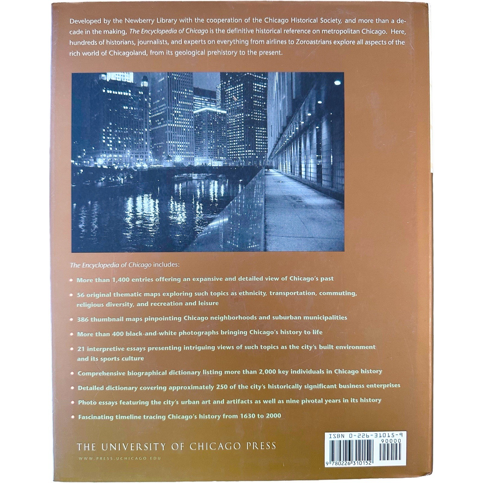 Encyclopedia of Chicago Hardcover 2004 Univ of Chicago Press Grossman Reiff DJ