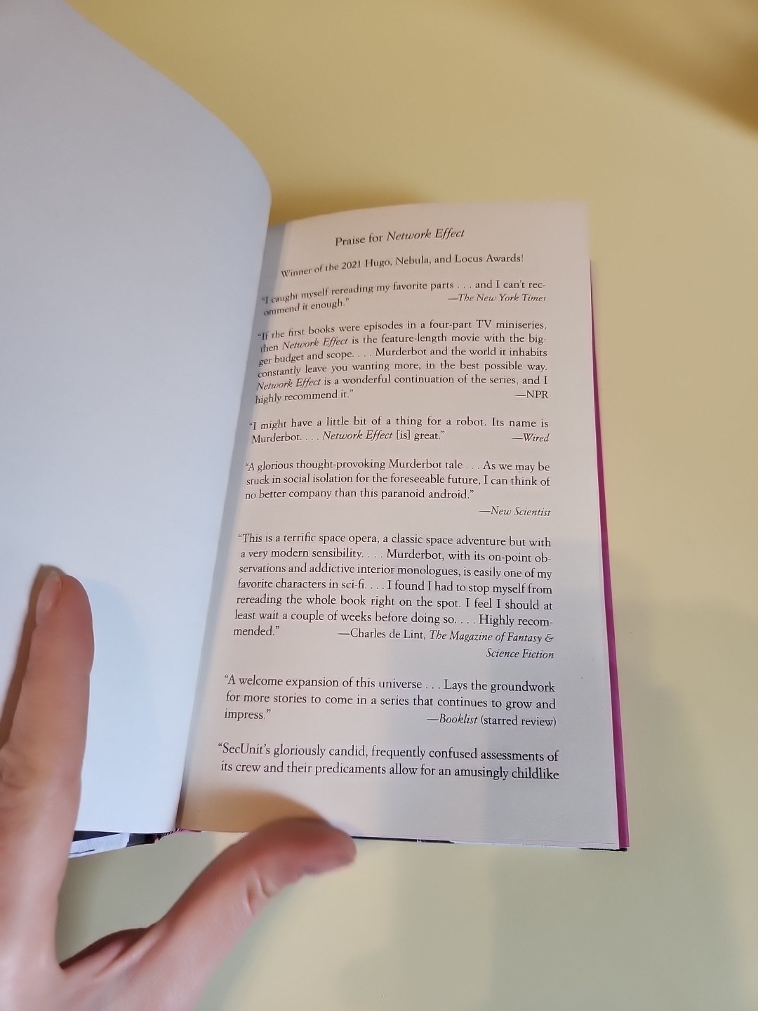 2020 FIRST EDITION THE MURDERBOT DIARIES HC COLLECTIBLE DECOR BOOK S6