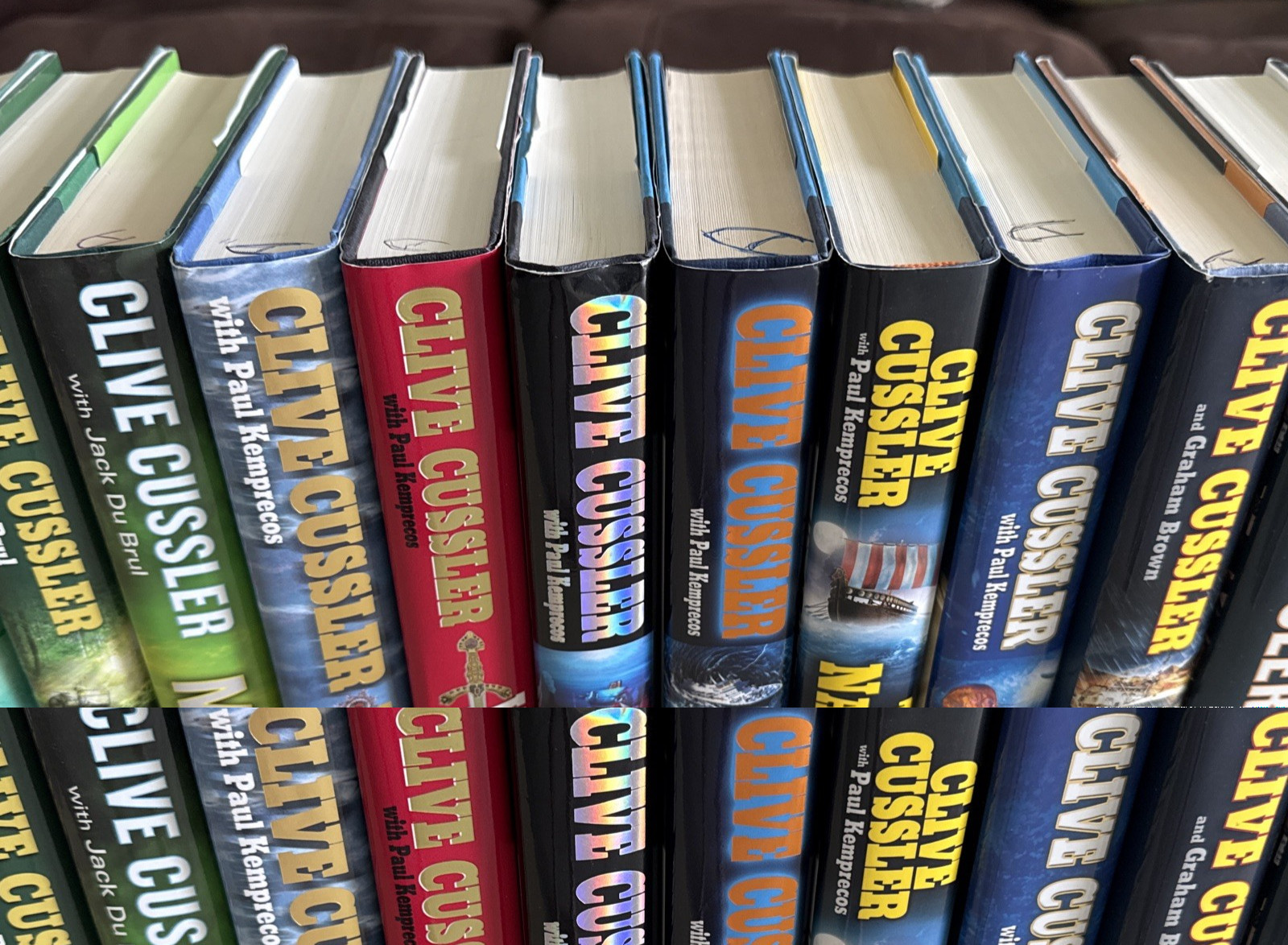 Clive Cussler Assorted Series – Lot 24 (19) Hard Cover and (5) Paperback