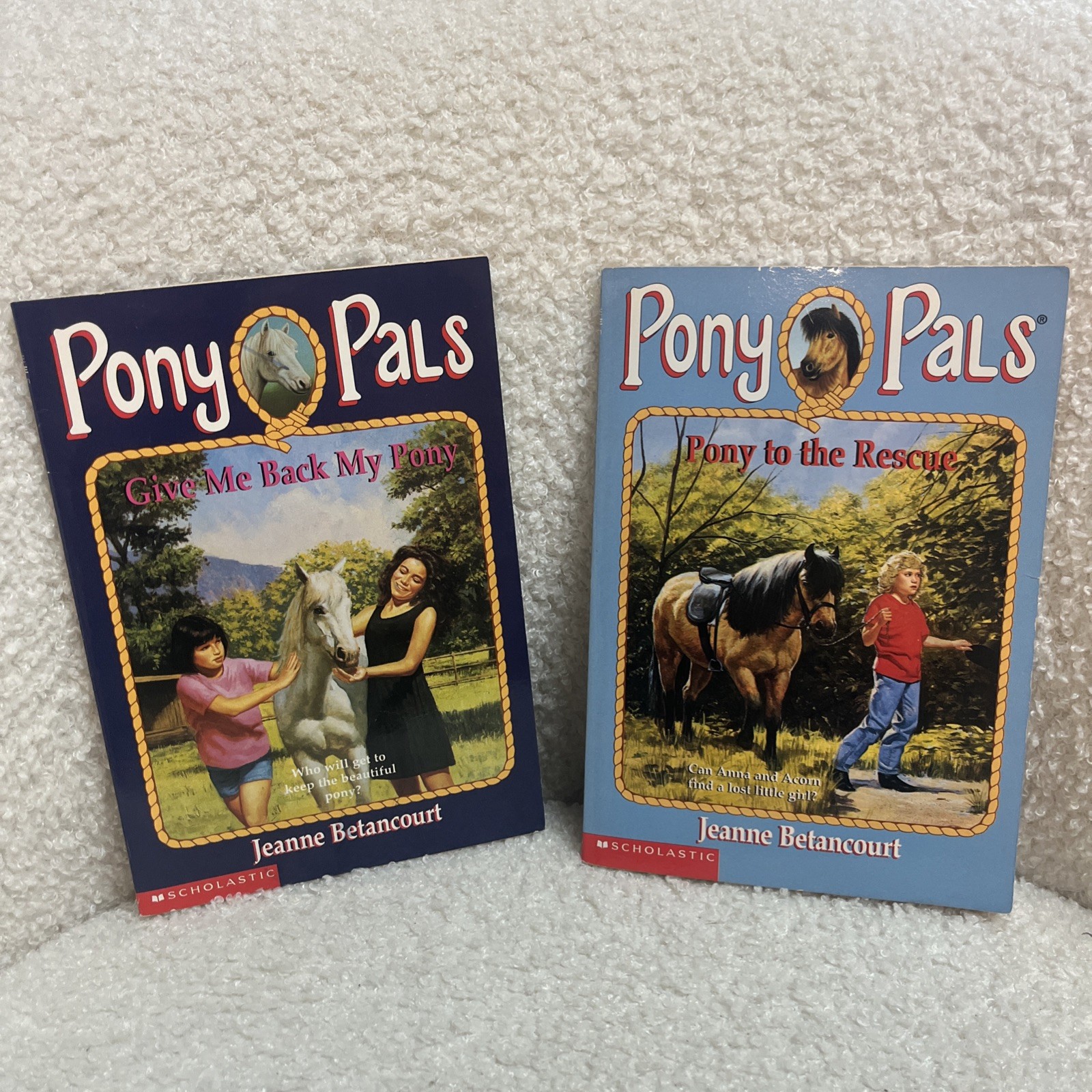 Lot 21 Pony Pals Book Paperback Horse Books Jeanne Betancourt Vintage Scholastic