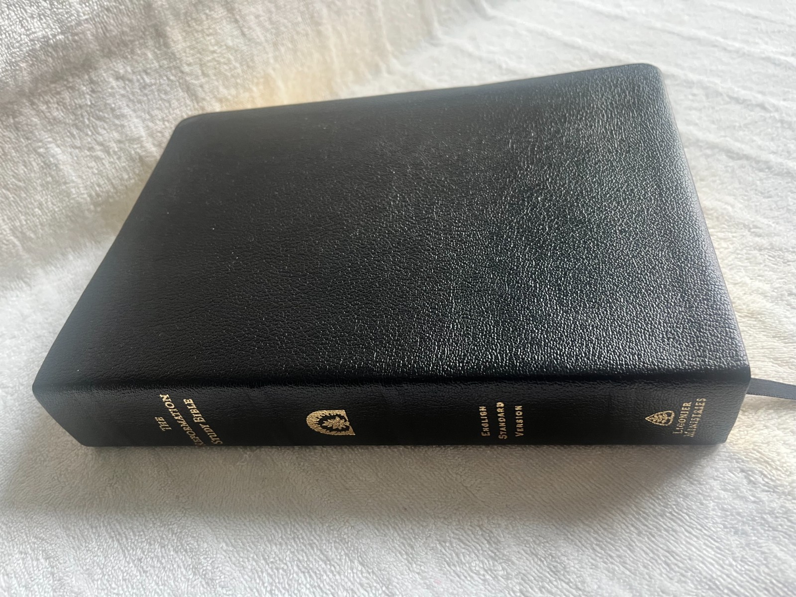 2005 THE REFORMATION STUDY BIBLE ESV BLACK GENUINE LEATHER LIGONIER MINISTRIES