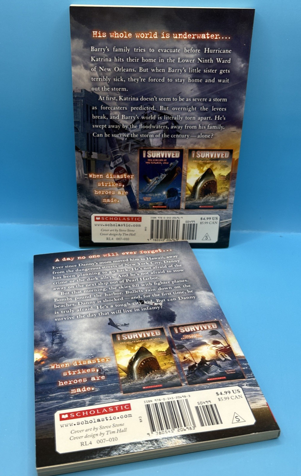 2010s Lot of 15 “I Survived” Scholastic Chapter Paperback Books- New, Never Read