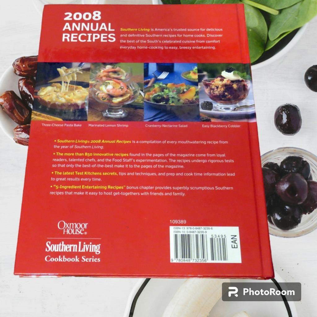 Lot of 3 Southern Living Annual Recipes Cookbooks 2006, 2007 & 2008 Hardback