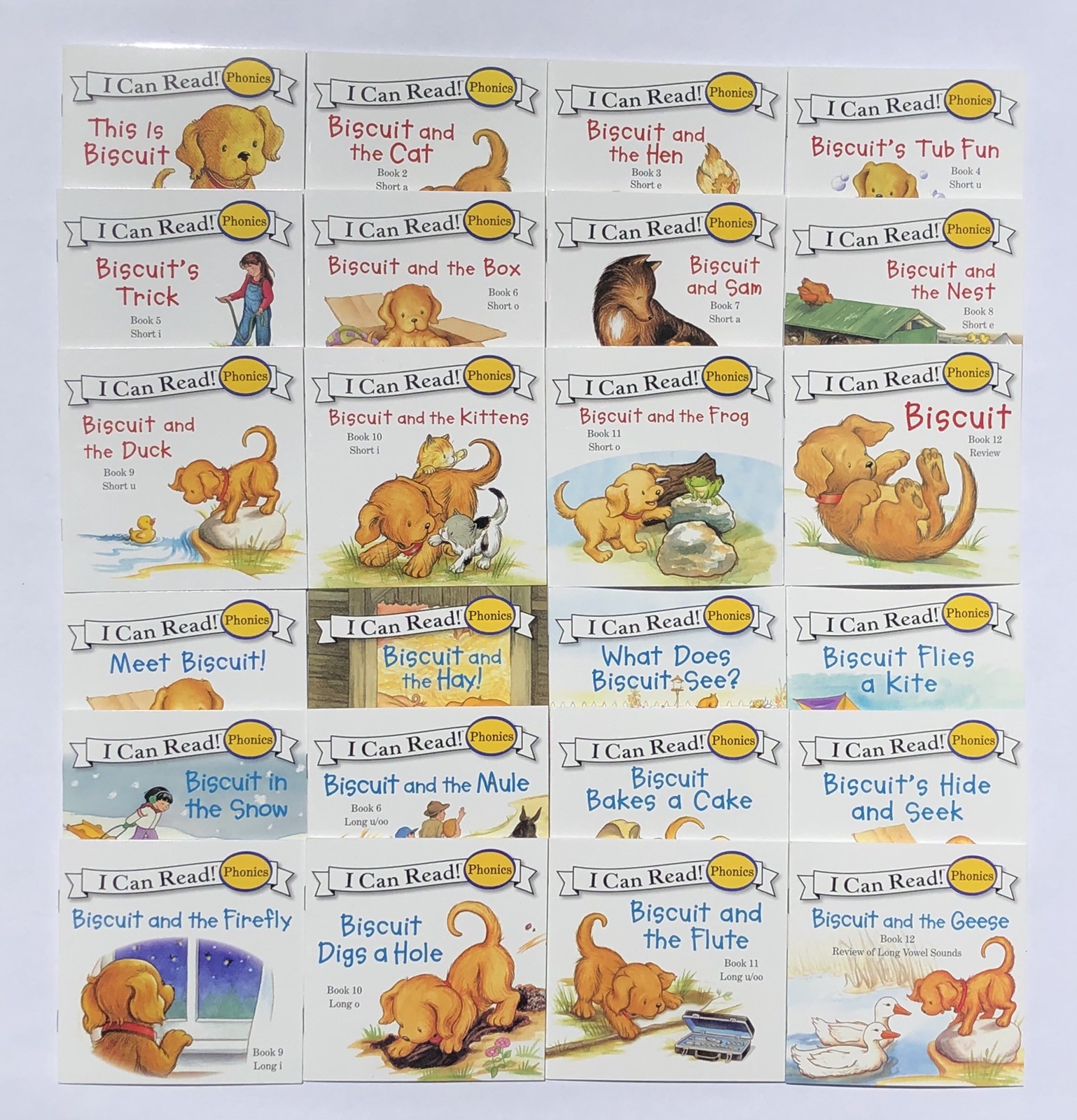 Biscuit (Short Vowels) and Biscuit More (Long Vowels) Childrens Books Lot 24