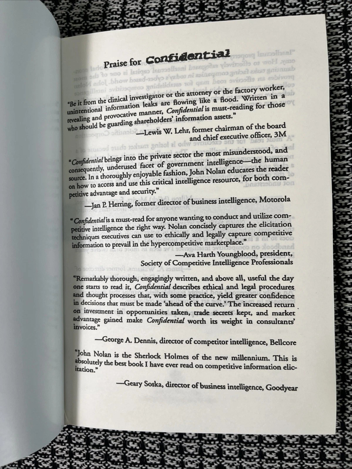 PERFECT BOOK GIFT FOR CHRISTMAS _ “CONFIDENTIAL”