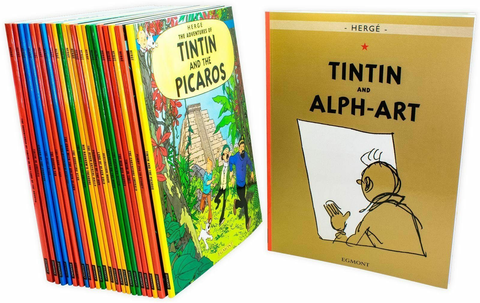 The Adventures of Tintin Boxset 23 Books Collection By Herge NEW Paperback