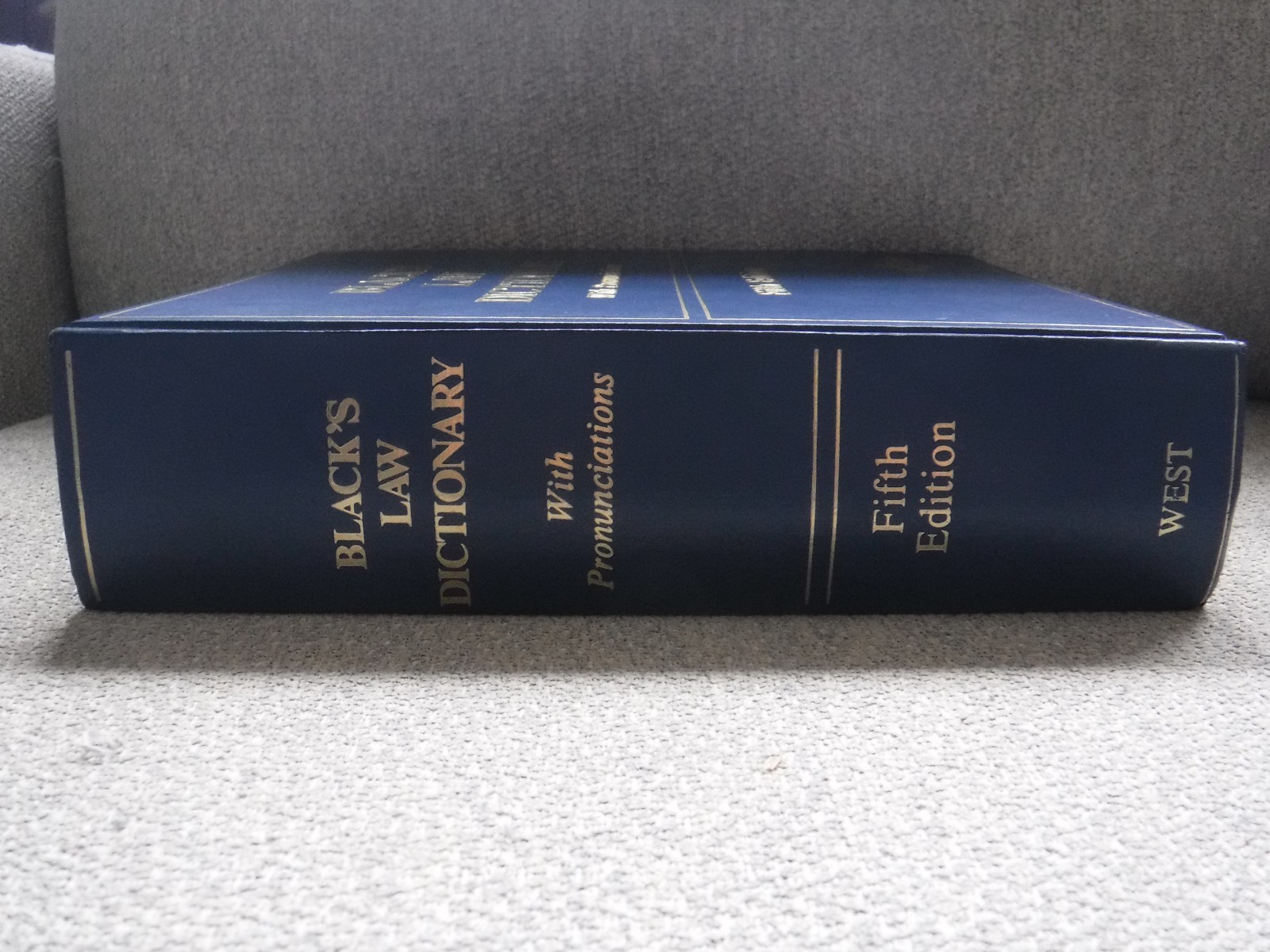 Black’s Law Dictionary Fifth Edition with Pronunciations 1979 Hardcover West Pub