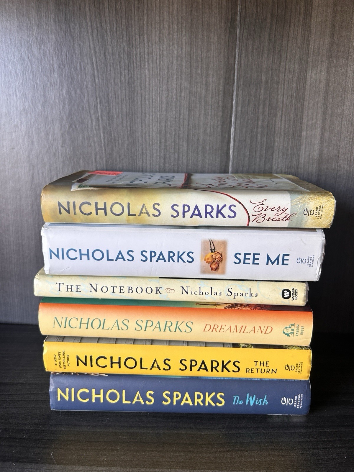 Nicholas Sparks Lot of 6 Hardcover Books ( 0919)