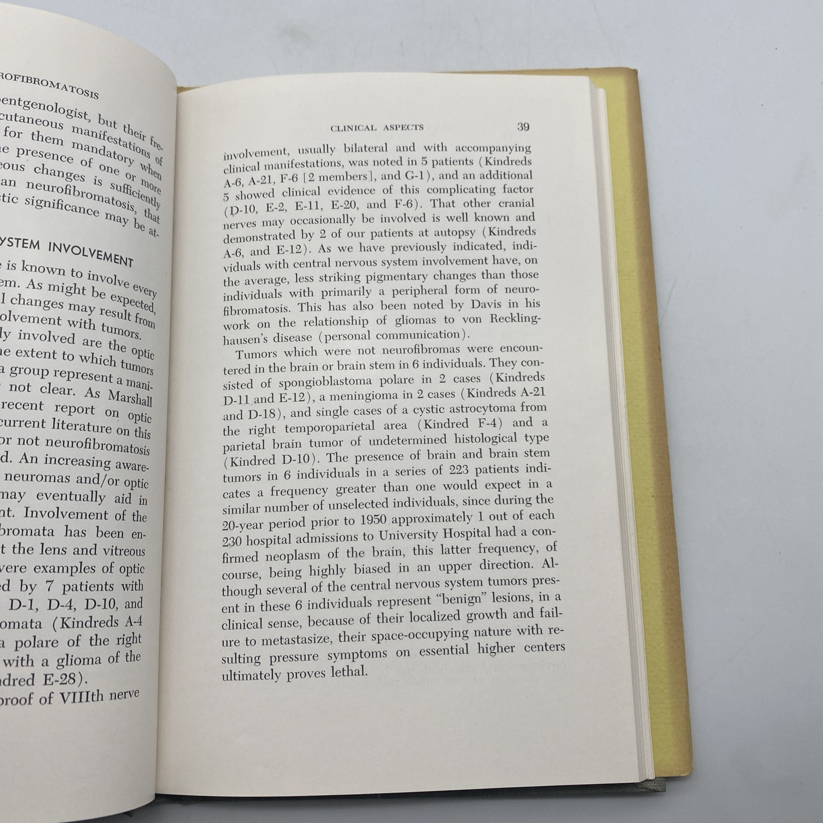 A Clinical Pathological and Genetic Study Of: Multiple Neurofibromatosis 1956 HC