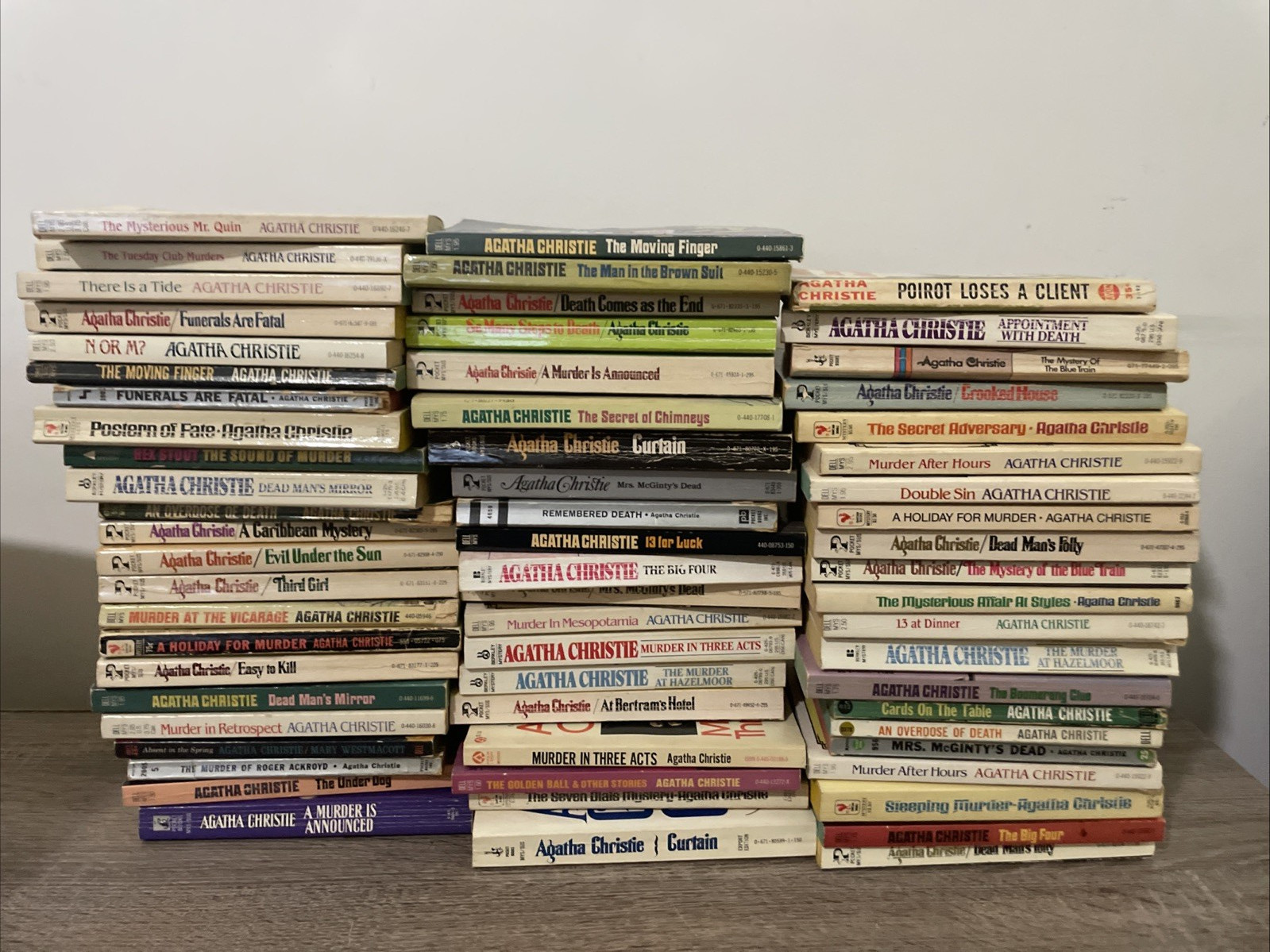Lot Of 64 – Agatha Christie Book Paperback Vintage Dell Fontana Bantam