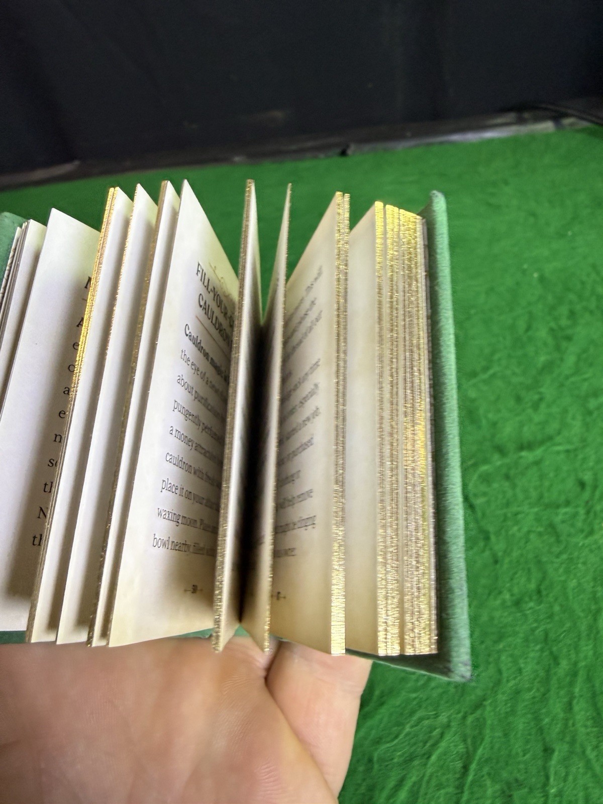 Witches’ Wealth Spell Book Mini Hardcover Gold Gilt Pages Abundance 1st Edition