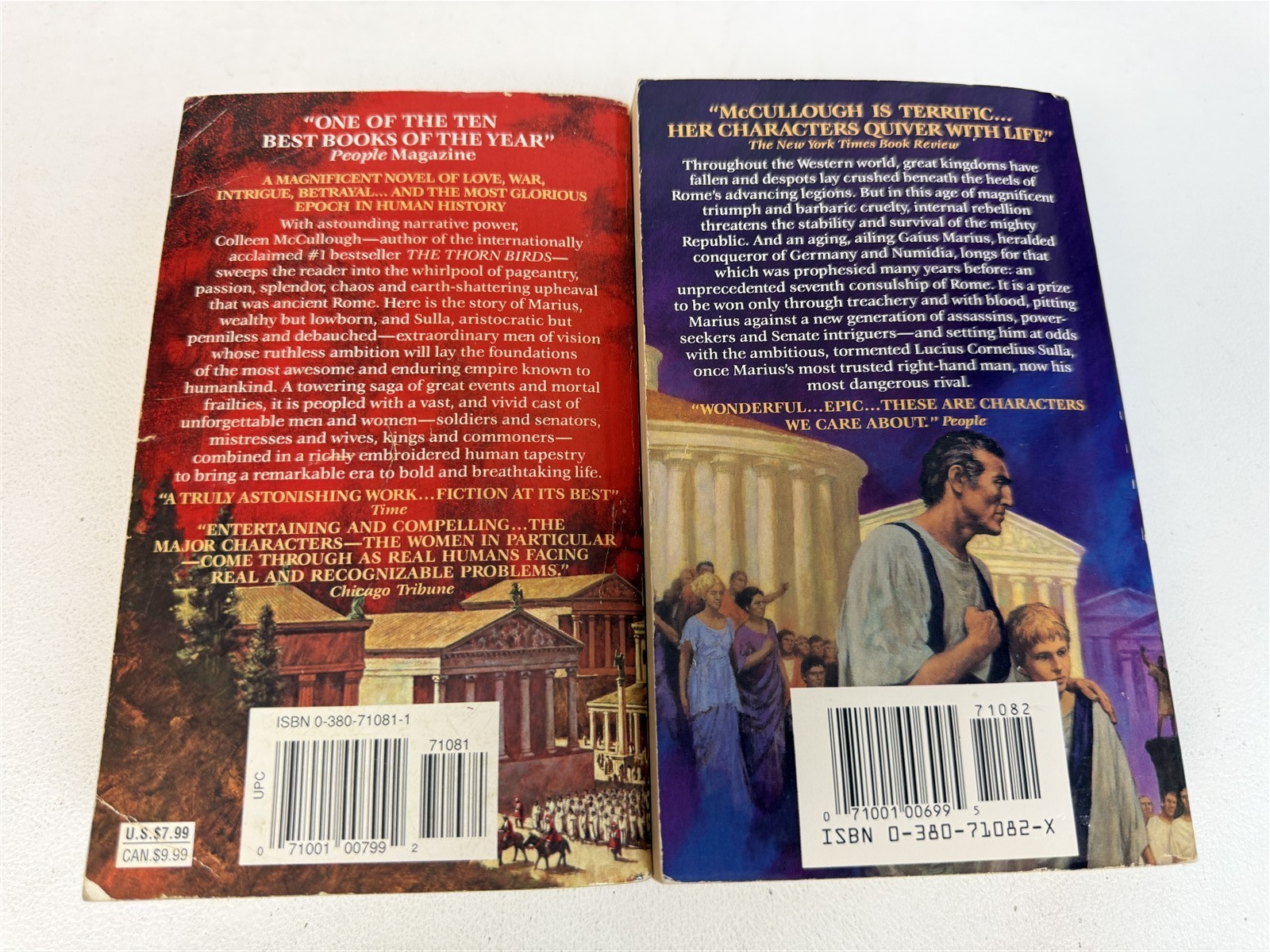 Colleen McCullough Lot 7 Masters of Rome First Man in Rome to Antony & Cleopatra