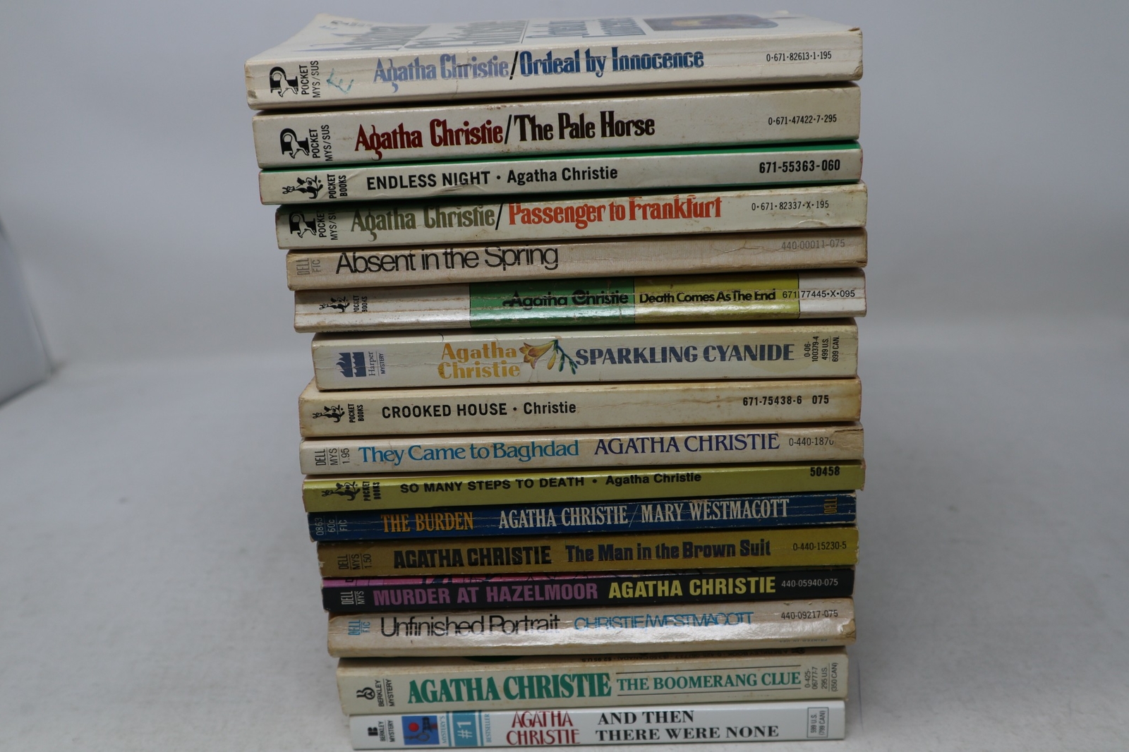 Lot Of 5 Agatha Christie Mystery Paperback *Random Mix* Books Free Shipping