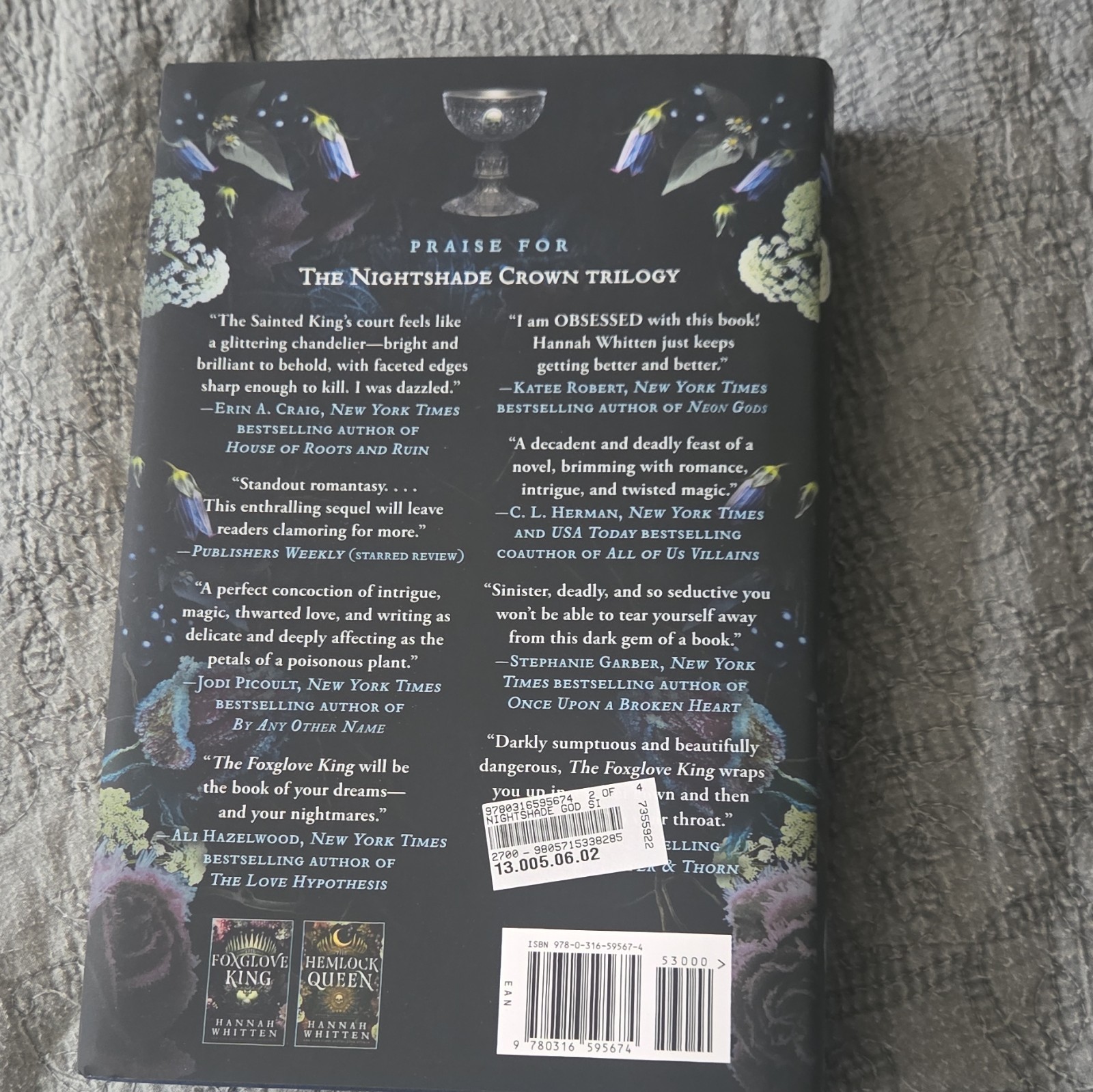 Hannah Whitten The Nightshade God Signed Hardcover 2025 1st Ed YA Fantasy