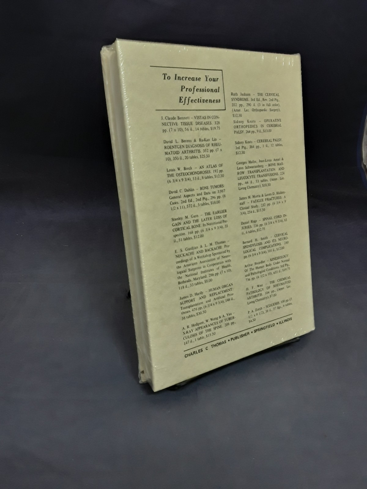 Comparative Pathology of the Tumors of Bone by Jacobson (1971) BN HB 250627