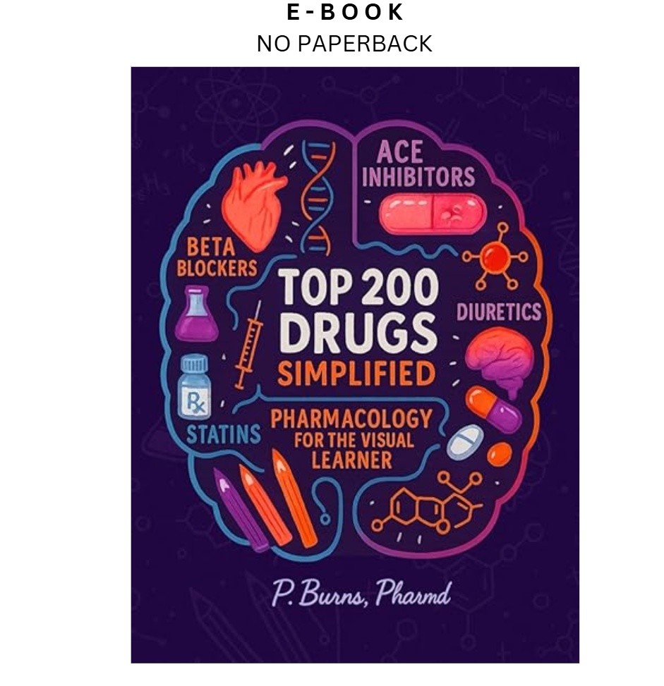 Top 200 Drugs Simplified: Pharmacology Coloring Book & St, P. Burns PharmD 2025