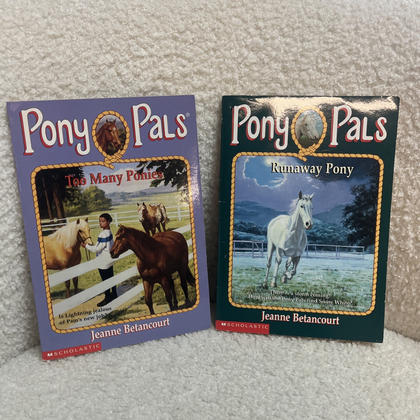 Lot 21 Pony Pals Book Paperback Horse Books Jeanne Betancourt Vintage Scholastic