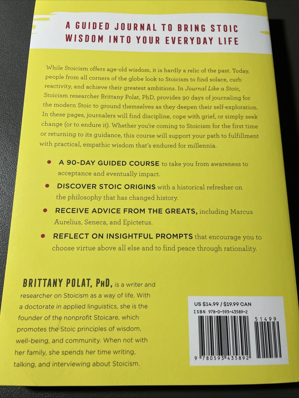 Journal Like a Stoic : A 90-Day Stoicism Program to Live with Greater…