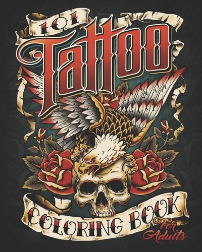 101 Tattoo Design Coloring Book for Adults: 101 Coloring Pages … (paperback)