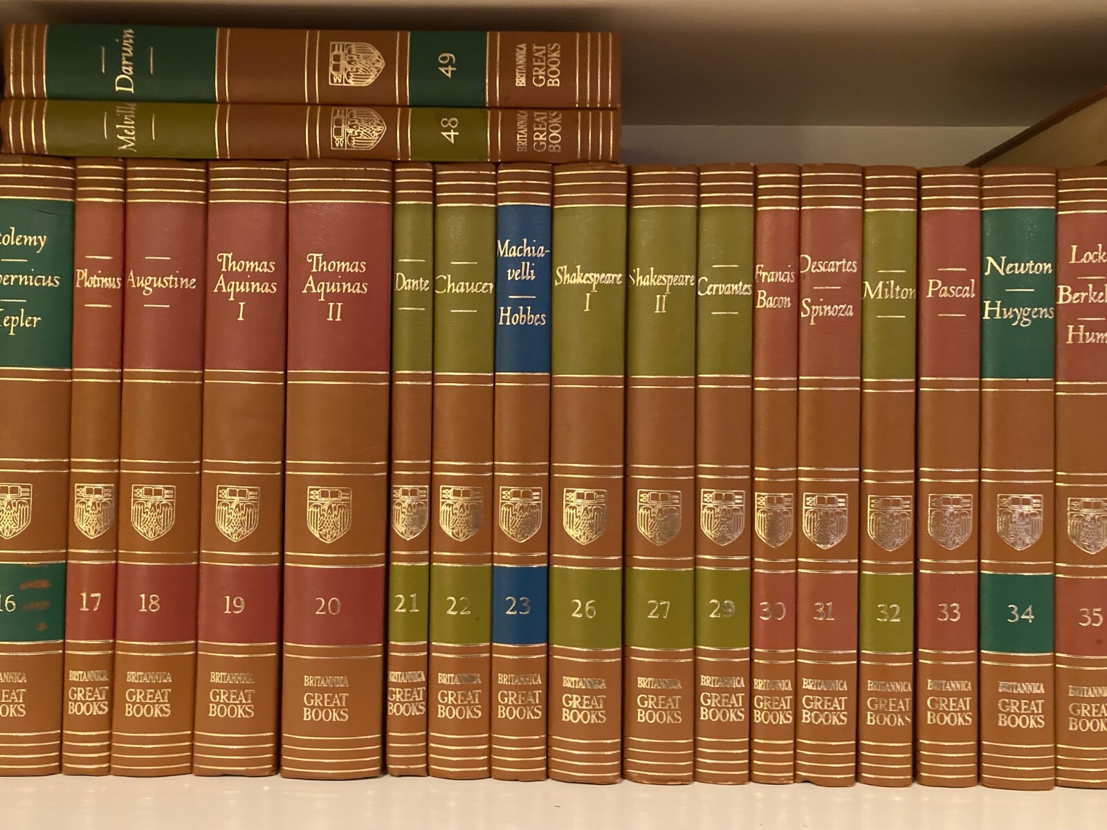 Greatest Books for sale. This is an incomplete set of Birtannica. 1952 VG++