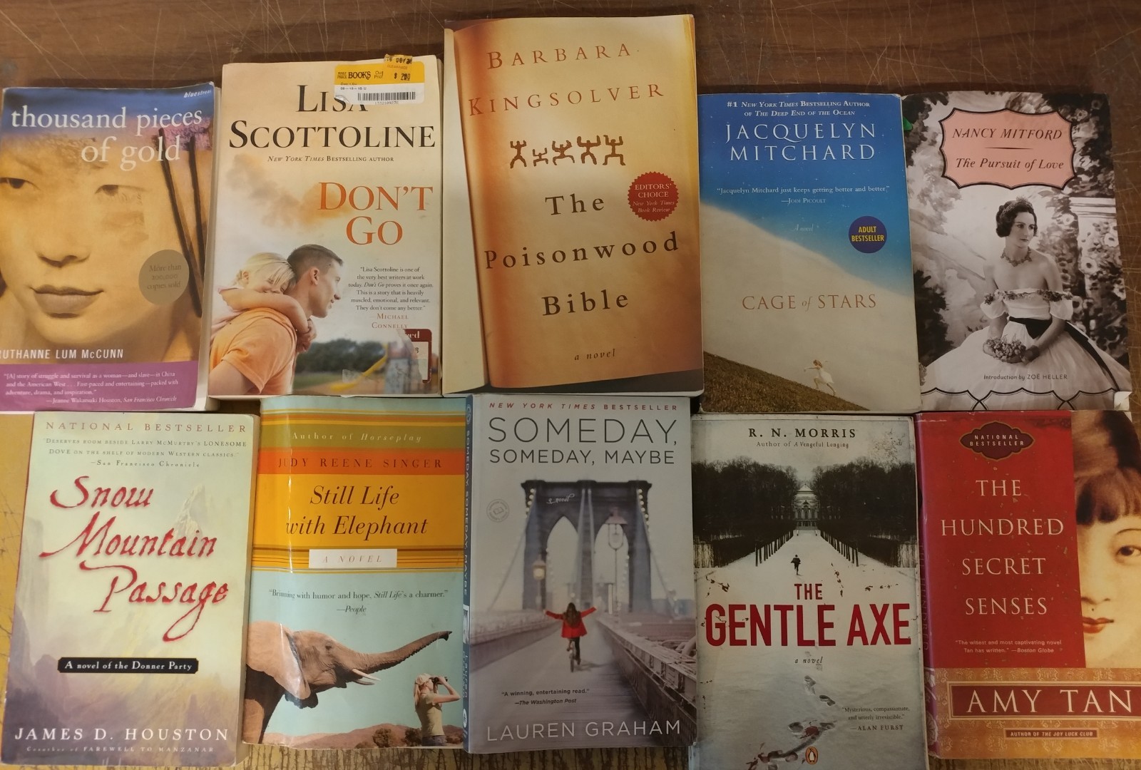 Lot of 50 Large Trade Literature Fiction Paperback BestSeller UNSORTED Mix Book